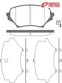 Комплект тормозных колодок METZGER 1189.01